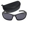 Sports Sunglasses with Plastic Men's Case, Frame, Black, CS-S008-2-EH-72