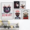 Funny French Bulldog Pug Dog Pet Posters Print Canvas Painting Stay Cool Animal Wall Picture For Living Room Home Decoration