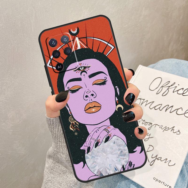 Чехол в стиле Хиппи Гранж для Oppo A5 Pro A15 A17 A57 A77 A94 A74 A54 A16 A76 A96 A40 A60 A80 A18 A38 A58 A78 A98