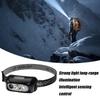 Super Bright Head Flashlight, Camping 3 Modes Motion Sensor Lamp Versatile Illumination Gear Running Cycling Fishing Repairing