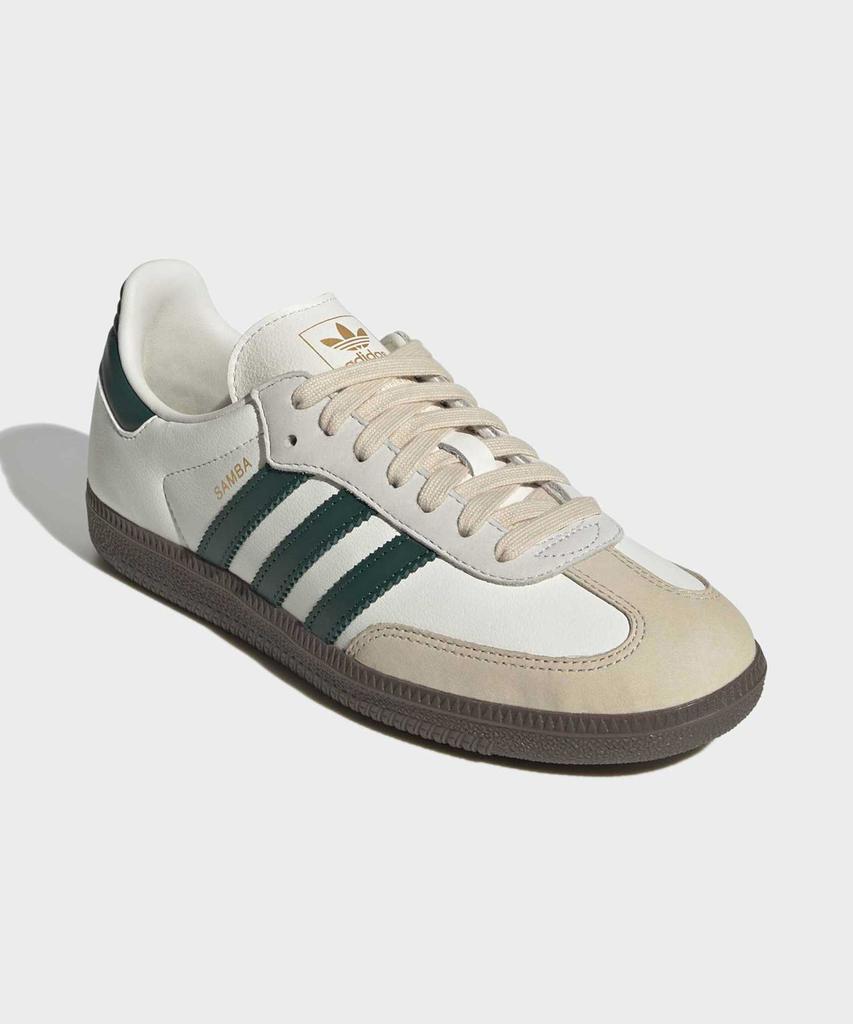 adidas Самба Ог - Белый:Зеленый / Jr8843