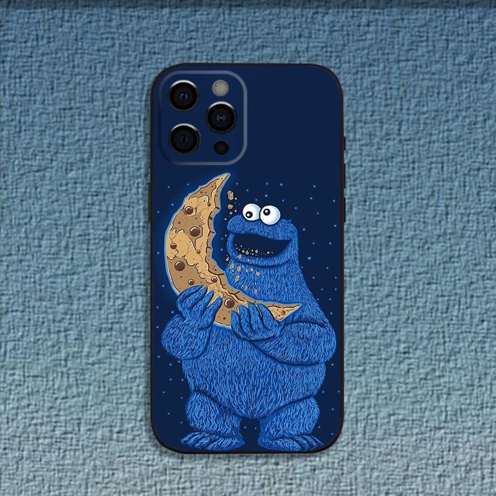 Funny C-Cookie-M-Monster Phone Case For iPhone 16,15,14,13,12,11,Pro,X,XS,Max,XR,Plus,Mini Soft Black Cover