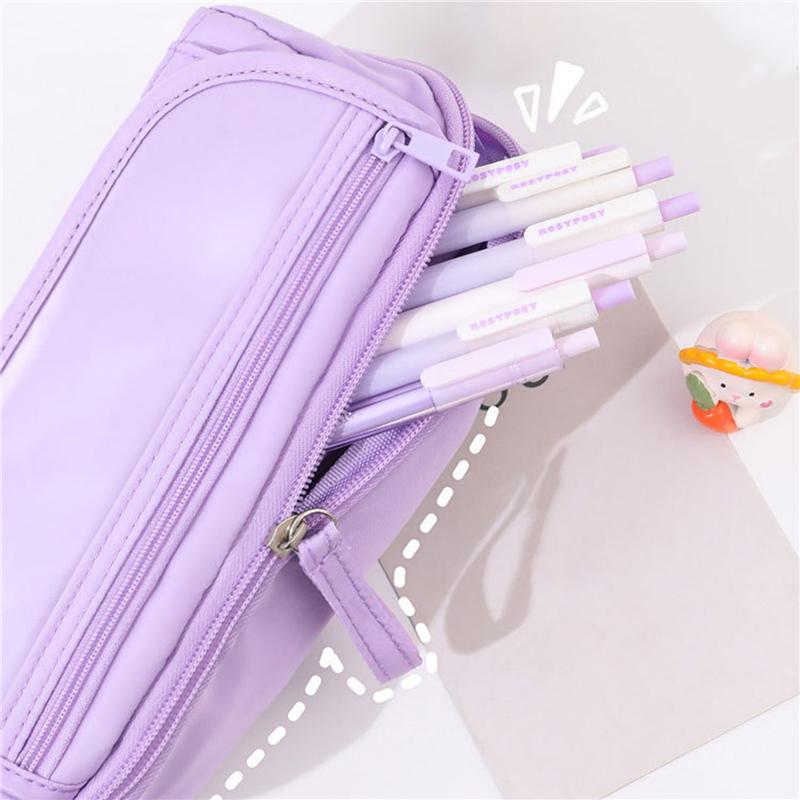 Пеналы большой емкости пенал простой стиль канцелярские принадлежности для школы офисные пеналы