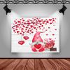 Mocsicka Valentine's Day Photography Background Dwarf Love Gift Decoration Props Confession Wedding Shower Photo Backdrop Banner