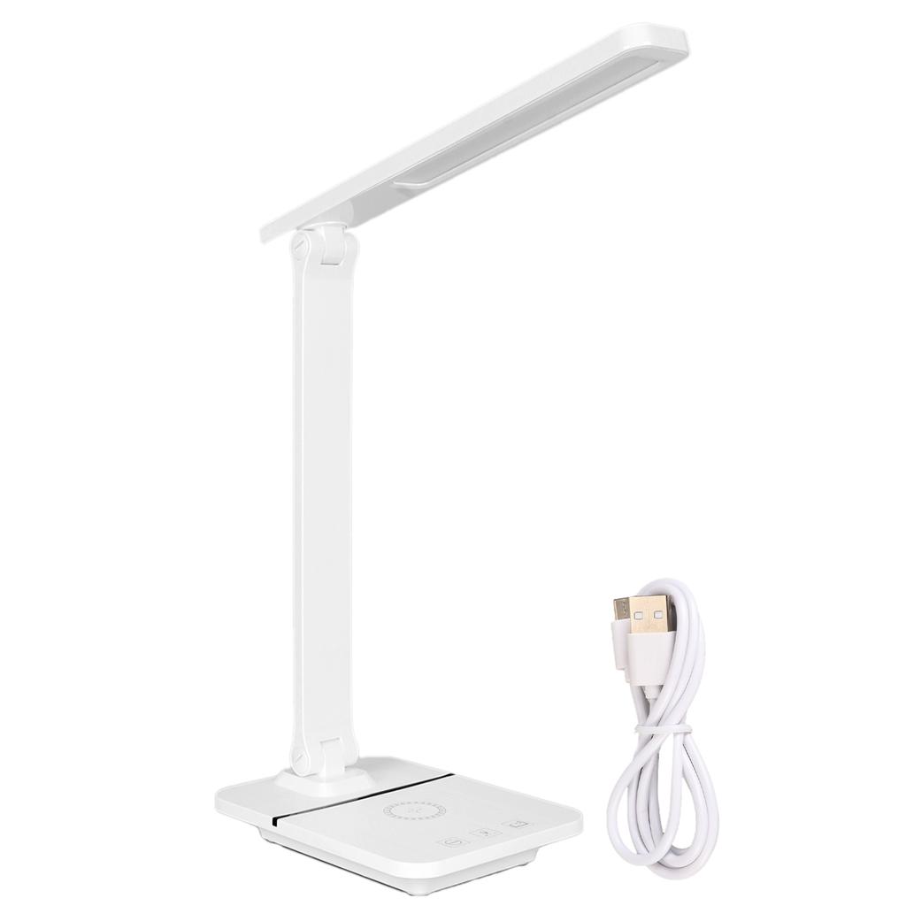 LED Desk Lamp 3 Lighting Modes Touch Control Eye Protection Table Light 15W Wireless Charging