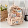 School Bag Cute Cartoon Capybara School Bag Girl Versatile Backpack New Backpack Large Capacity Backpack