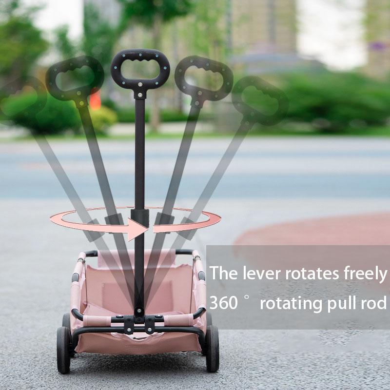 Маленькая собачья коляска, портативная, вращающаяся на 360 °, многофункциональная, для чихуахуа, переноски для домашних собак, складная тележка с колесами