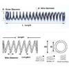 Spring steel Y-shaped compression spring,Black shock-absorbing spring,Wire Diameter 6.0mm,Outer Diameter28-100mm,Length30-300mm