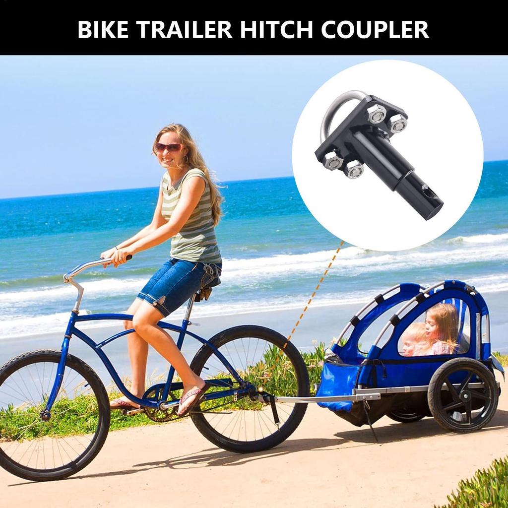 Bike Trailer Hitch Coupler Connector Equipment Parts Accessories Versatile Hitch Cargo Trailer Connector Adapter Quick-Release