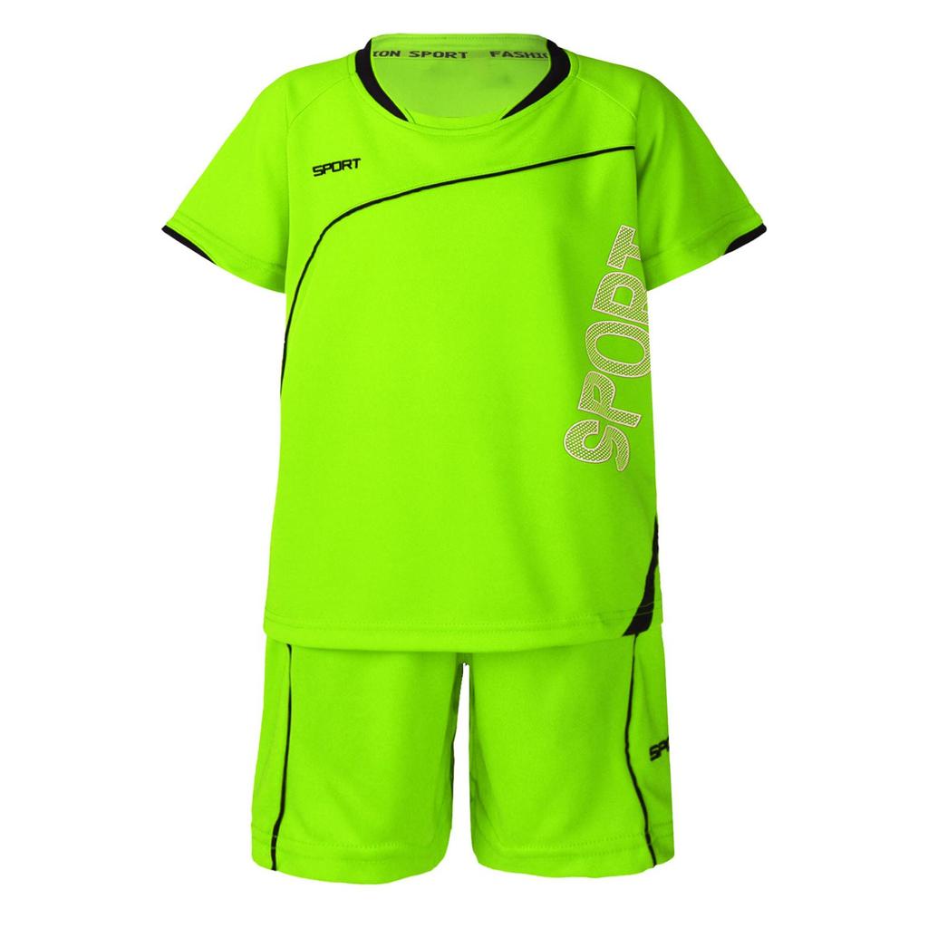 Летний дышащий сетчатый спортивный костюм для мальчиков из 2 предметов, спортивный топ с короткими рукавами и шортами на шнурке, комплект из 2 шт.
