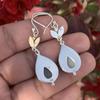 Titanium Agate Gemstone Earring Jewelry 925 Sterling Silver