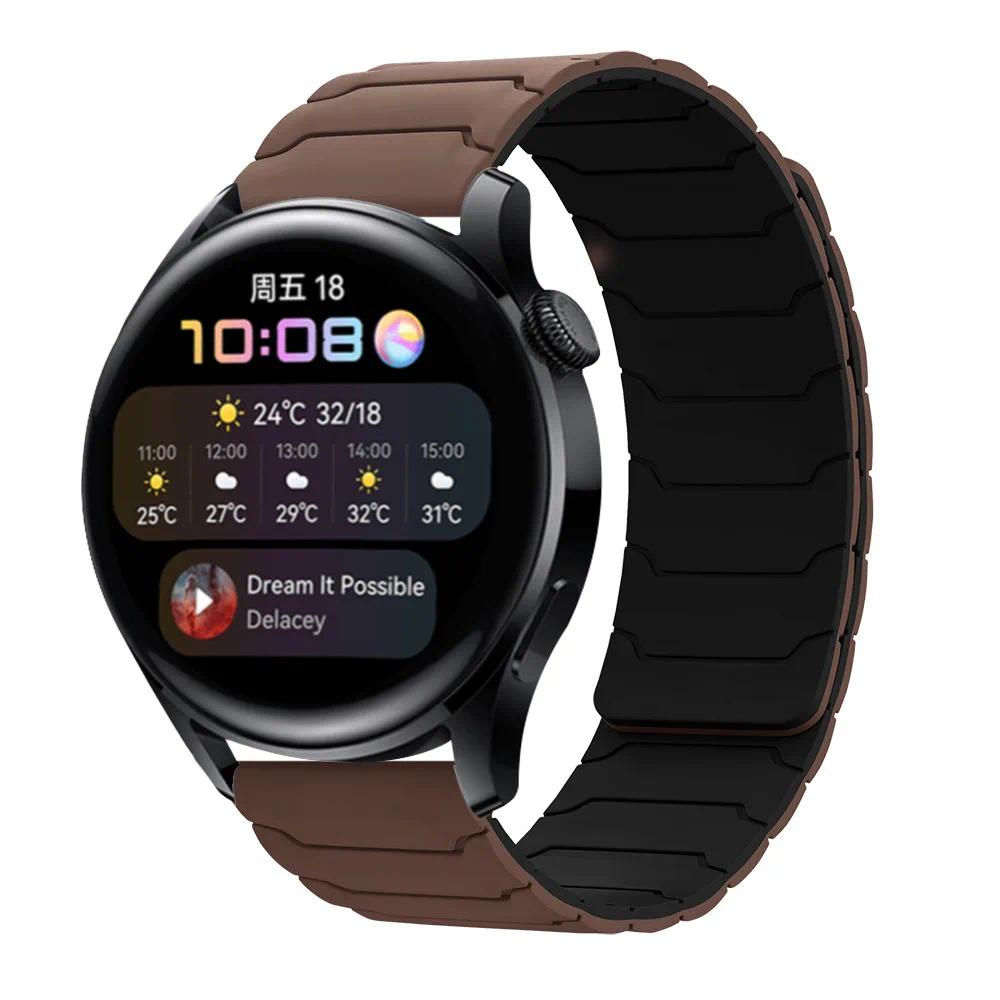 22mm Silicone Magnetic Loop For Amazfit Bip 6 5 5 Unity/GTR 2 3 4 Wristband For Amazfit Stratos/Balance/Cheetah Round/Pro Band