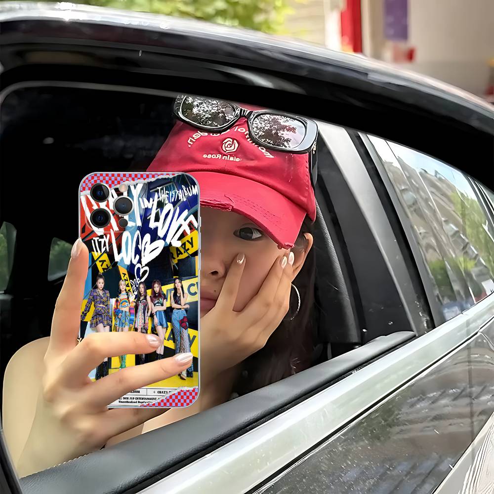 Чехол Singer Idol I-ITZY для iPhone 17 16 15 14 13 12 11 Pro Max Plus Mini Funda Для Прозрачного Чехла