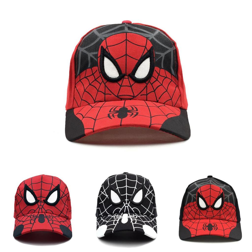 Spider Man Kids Cotton Baseball Cap With Embroidery Sun Hat For Outdoor Play And Sun Protection