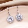 Women's Full Zircon Tassel Earrings Dangle Green Vintage Style Luxury Wedding Jewelry Christmas Valentine's Day Gift Accessories