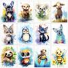 Full Square Round Diamond Painting Mosaic Animals Cartoon Home Decor Embroidery Cross Stitch Set Dog Wall Art