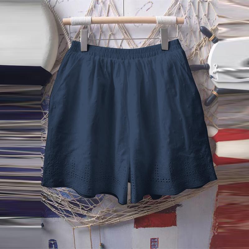 ZANZEA Женские летние кружевные шорты с широкими штанинами