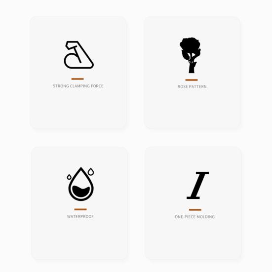 4 шт. Зажим для скатерти из нержавеющей стали Роза Нескользящий для помещений и улицы Свадьба