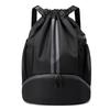 Drawstring Gym Bag Soccer Basketball Organizer with Separate Shoe Compartment Large Capacity Waterproof Design Drawstring Backpack