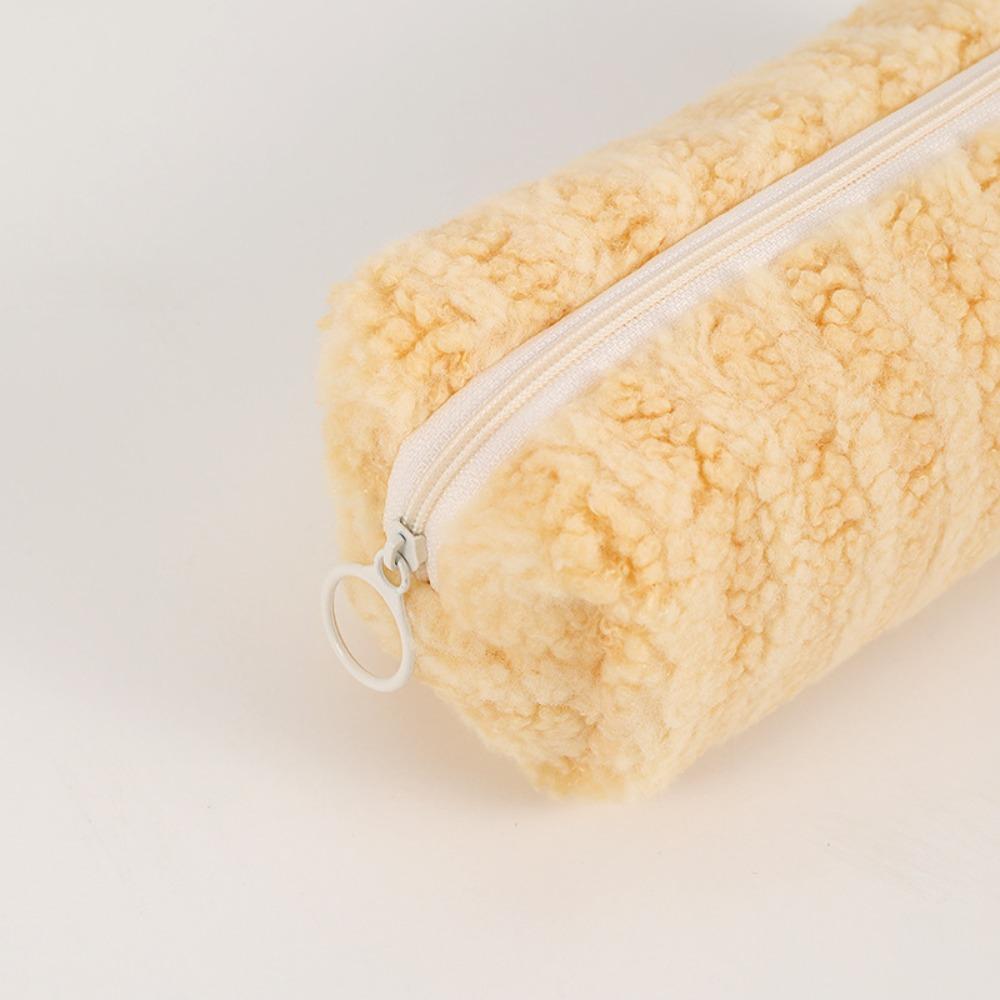 Plush Plush Pencil Case Large Capacity Stationery Organizer New Storage Bags