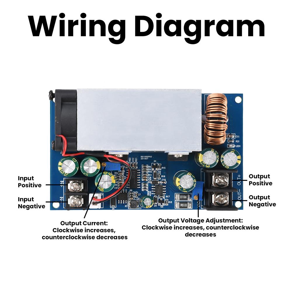 DC12-75V 600W 25A DC-DC Понижающий Преобразователь Постоянного Напряжения Постоянного Тока Регулятор Напряжения Регулируемый Модуль Питания