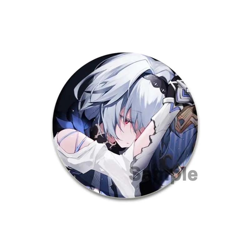 32/44/58 мм значки Eula аниме Genshin Impact броши ручной работы игровые персонажи значки на лацкан креативные значки с мультяшными фигурками аксессуары подарок