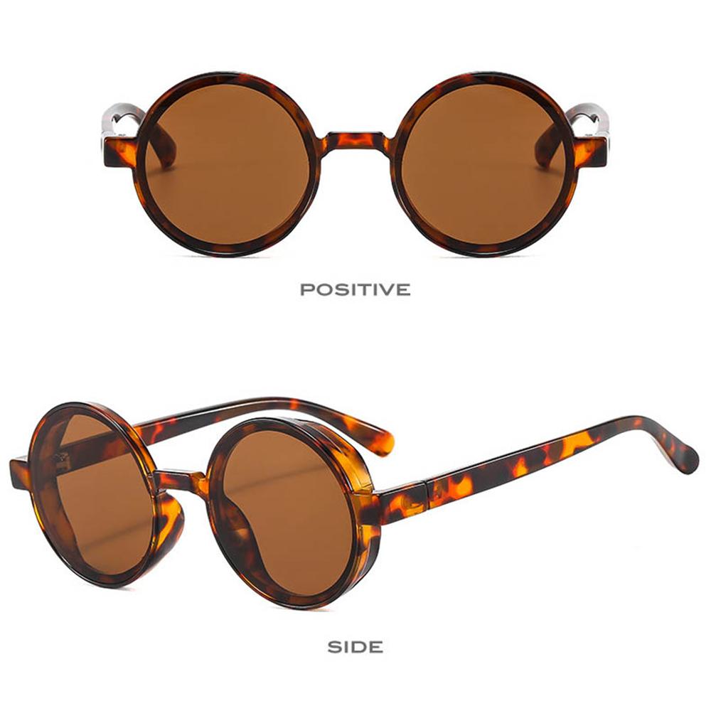 Оранжевые ретро солнцезащитные очки рок-н-ролл круглые хип-хоп очки панк солнцезащитные очки женские очки паровые очки
