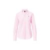 Polo Ss22 Cotton Button-Down Collar Striped Long Sleeve Shirt Women Shirts Pink 211743355-005