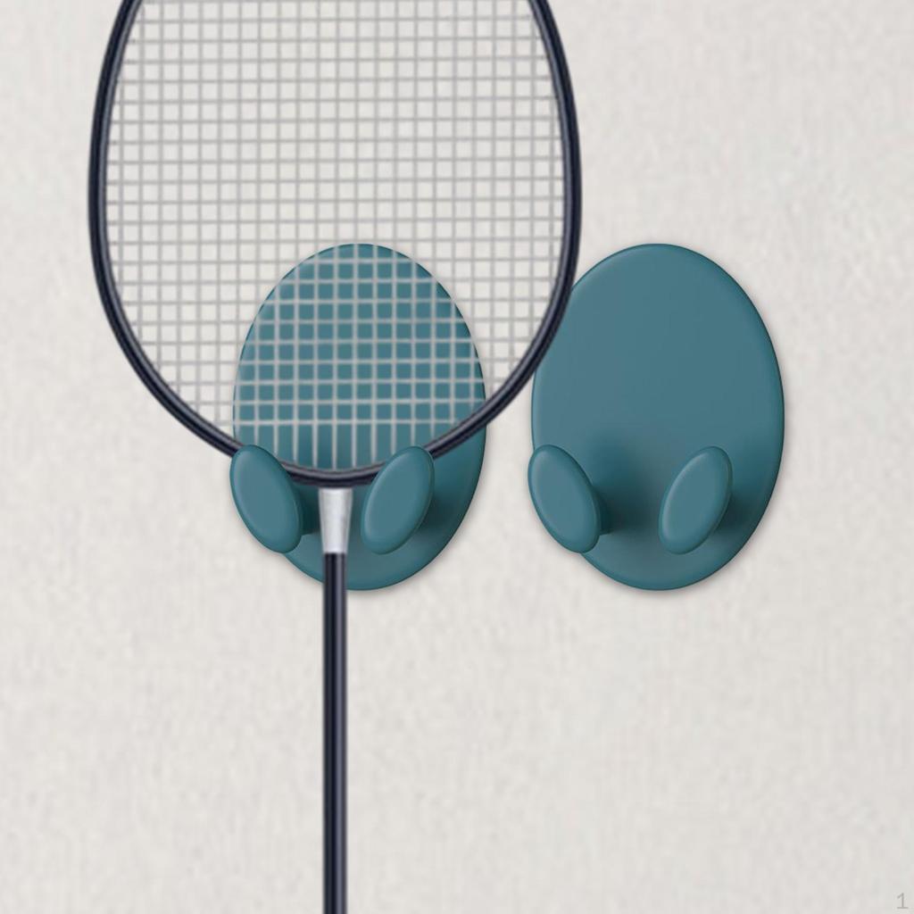 Крючок для бадминтонной ракетки, состоящий из 2 частей, настенные стойки, легко устанавливаются.