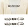 2 Pairs Elegant Rhinestones Sweater Clip for Women Alloy Materials Fashion Brooches for Office and Social Event