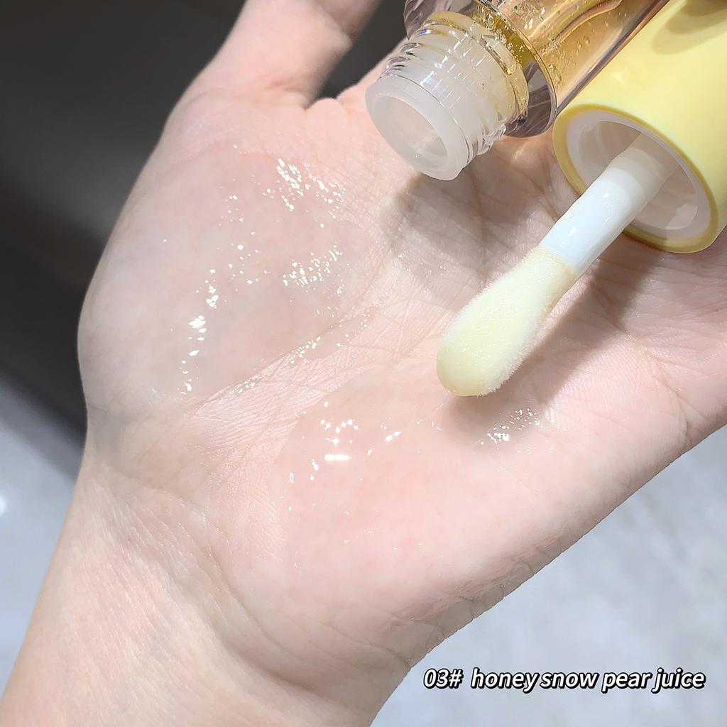 Вода Легкий Блеск Для Губ Увлажняющий Прозрачный Желе Зеркало Фруктовое Масло Для Губ Прозрачный Увлажняющий Уплотняющий Уход Для Губ Макияж