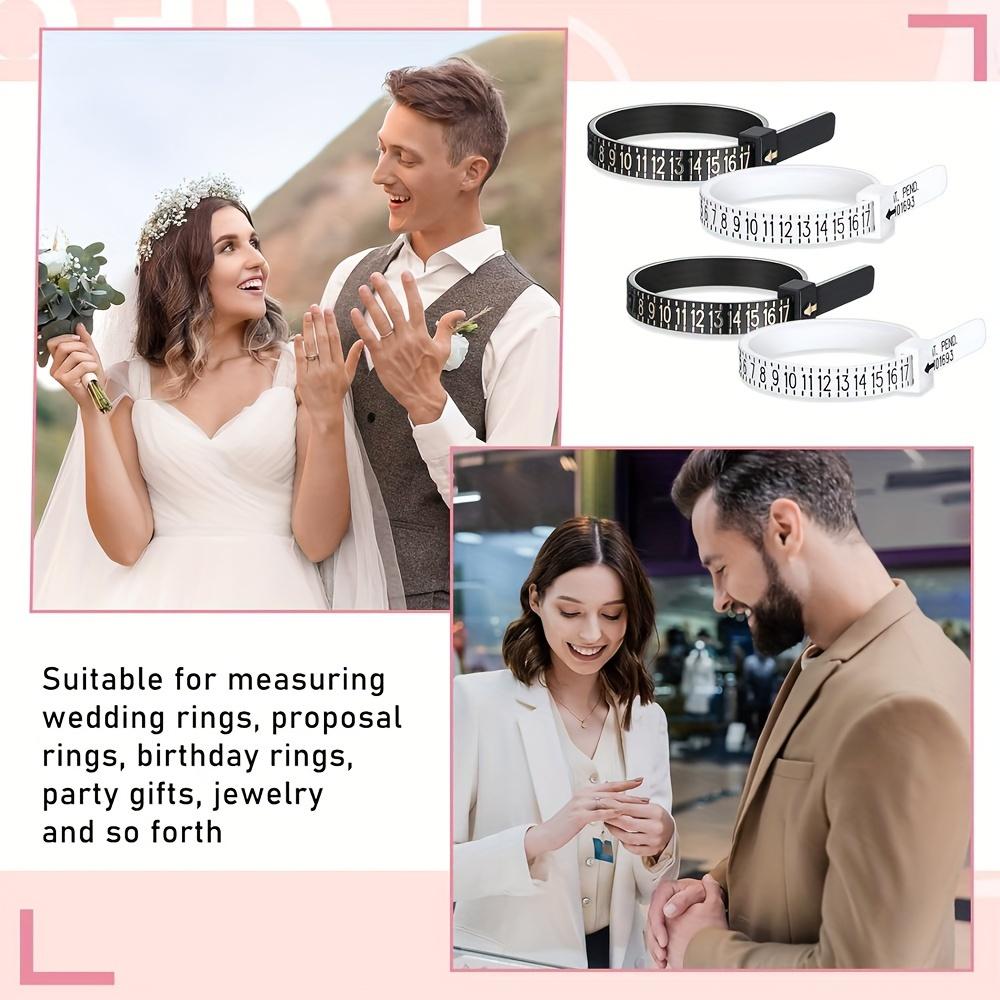 100 шт. измерительный инструмент для колец, увеличительное стекло, кольцо, мягкая линейка, измеритель размера пальца, инструмент для измерения размера ювелирных изделий 1-17 США для женщин и мужчин