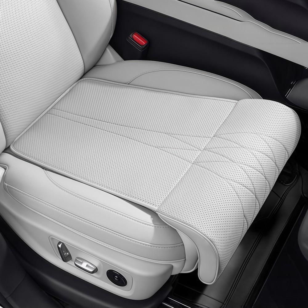 Универсальная подушка для поддержки ног на автомобильное сиденье, пена с памятью, кожаный удлинитель сиденья, подушка для ног, дышащая конструкция с удлинением