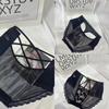 Lingerie Large Black Lace Sexy Briefs Pure Desire Lace Underwear Solid Color Mesh Ultra-thin Quick Drying Triangle Panties