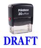 Printtoo DRAFT Self Inking Rubber Stamp Office Стационарный пользовательский штамп-черный