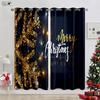 Рождественские украшения Шторы Рождественская елка Подарок Гостиная Спальня Детская комната Новогодний фестиваль Шторы из полиэфирного волокна