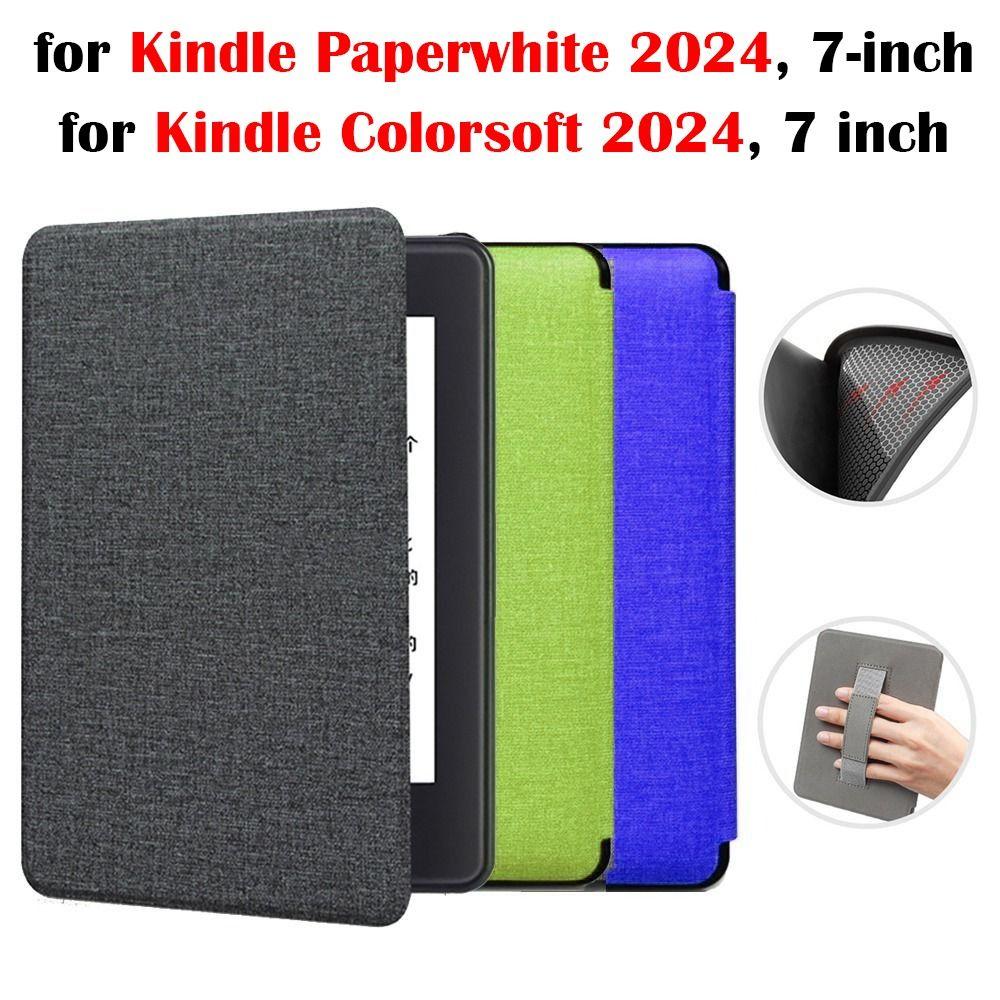 Цветной чехол из ТПУ Colorsoft с подставкой для руки Funda для Kindle Paperwhite 2024 7 дюймов (12-е поколение)