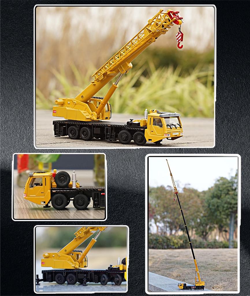 Topsky Car Model Crane Truck Heavy Construction Equipment Construction Vehicle 155 Scale Alloy Orange Model Car Construction Vehicle Children Toys