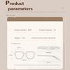 Новый стиль мужских и женских универсальных очков Металлическая оправа для очков Украшение лица Плоское световое стекло Оправа для очков для близорукости MH95
