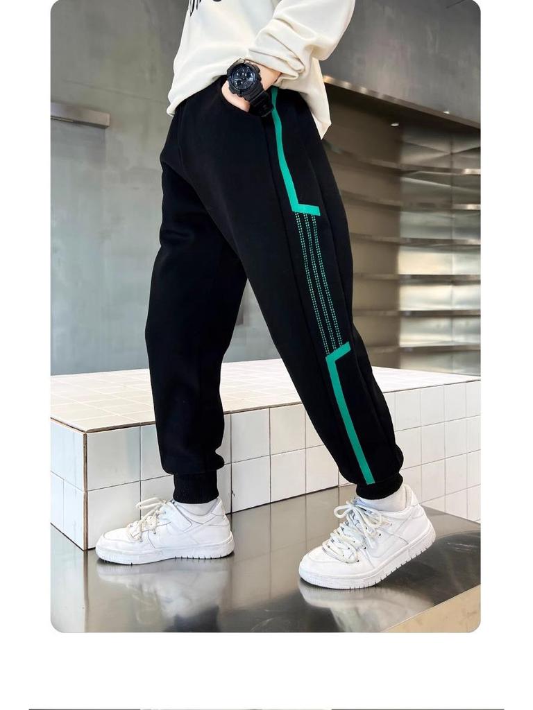 2025 Kids' Spring/Autumn Sports Sweatpants - Boys' and Girls' Casual Long Pants