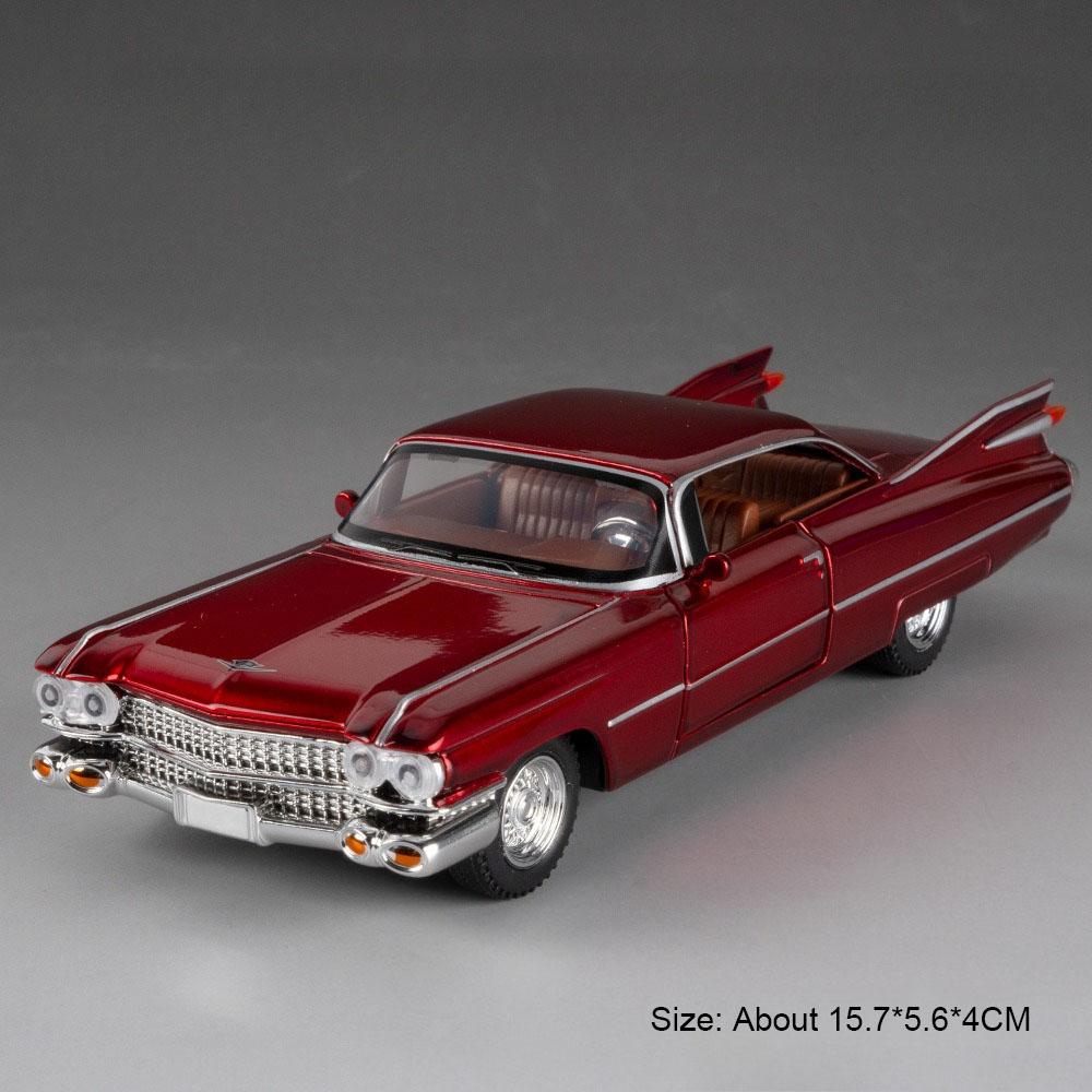 1:32 Eldorado Biarritz Charger 1970 Car Toy Models Alloy Diecast Vehicle Toys Sound Light Doors Opened Pull Back for Kid Gifts