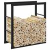 VidaXL Firewood Rack Black 55x30x61 Cm Steel, Log Holder, Wood Shelf, Wood Storage Rack of 4018464
