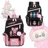 Labubu Printed Student Schoolbag Multi-function Large Capacity Backpack with USB Port