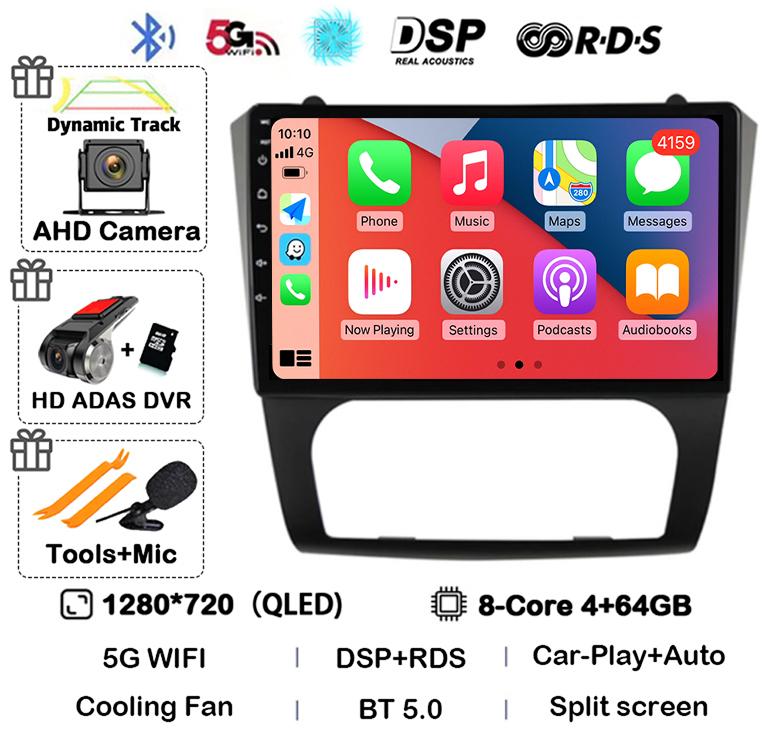 Android 14 Carplay+Auto WIFI+4G BT автомобильное радио стерео для Nissan Altima Teana 2008 2009 2010 2011 2012 мультимедийный видеоплеер GPS