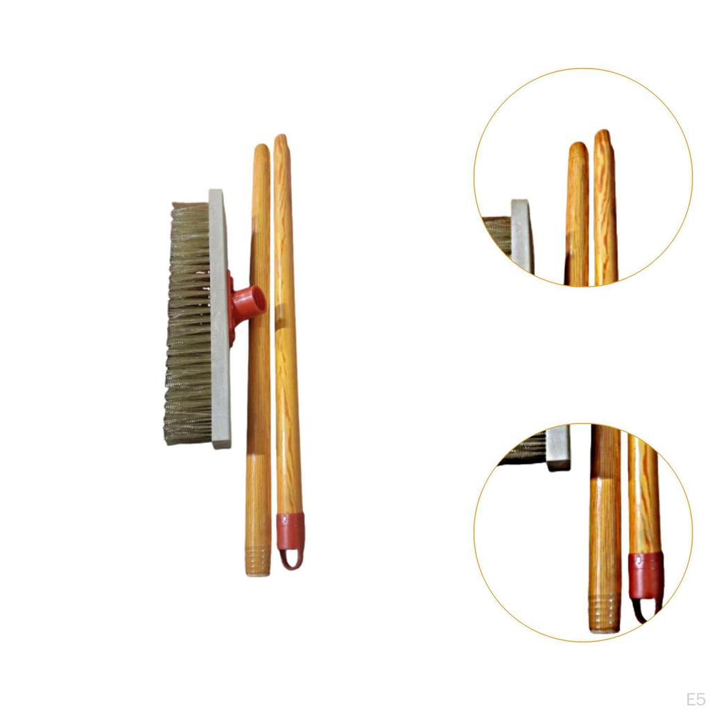 Щетка для мытья пола Скребок Уличная метла Металлическая щетка для гаража Грубая поверхность Сад