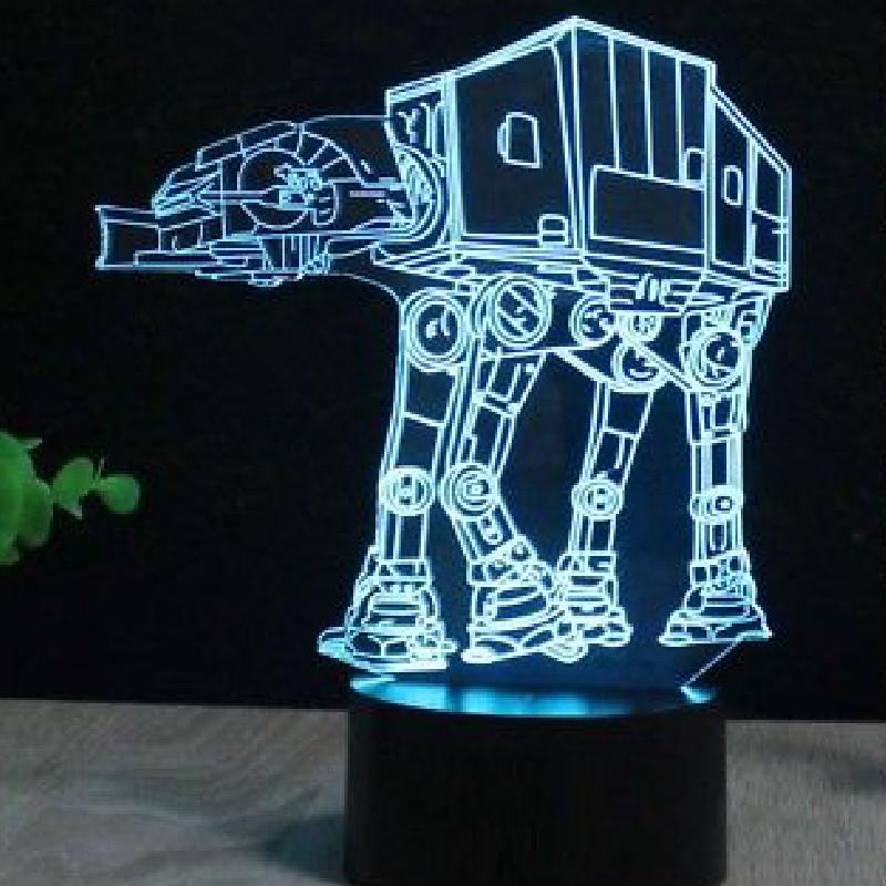 Star Wars Mini 3d Night Lamp For Kids Room And Collectors