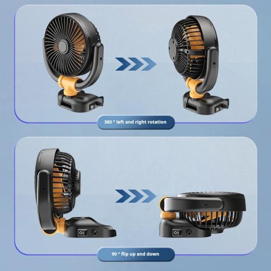 USB-автомобильный вентилятор, вращающийся на 360 градусов, мощный, Plug-Play, высокоскоростной, ультра-тихий вентилятор, персональный охлаждающий кондиционер, автозапчасти