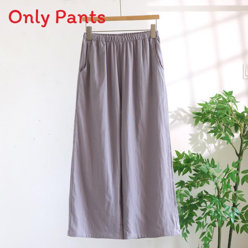 Lightweight Cotton Womens Pajama With Round Neck Sleeveless Top And Shorts For Summer