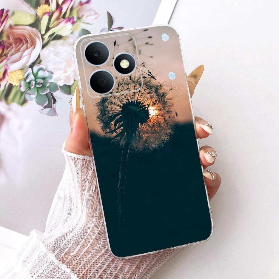 Чехол для Realme Note 80 4G RMX5388 Милый Кот Цветы Рисованный Чехол Мягкий Силиконовый Чехол Для Realme Note 80 Note80 Задняя Крышка Fundas