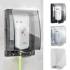Waterproof Switch Protective Cover Transparent Socket Protector Electric Plug Cover for Home